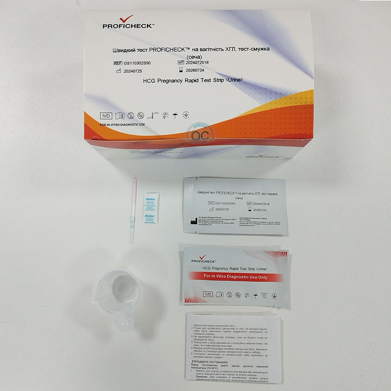 Швидкий тест PROFICHECK на вагітність ХГЛ, тест-смужка (сеча)